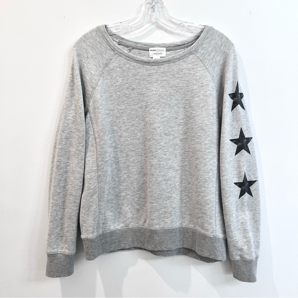DAVID LERNER star sleeve sweatshirt